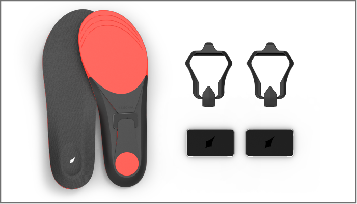 Lechal insoles with buckles